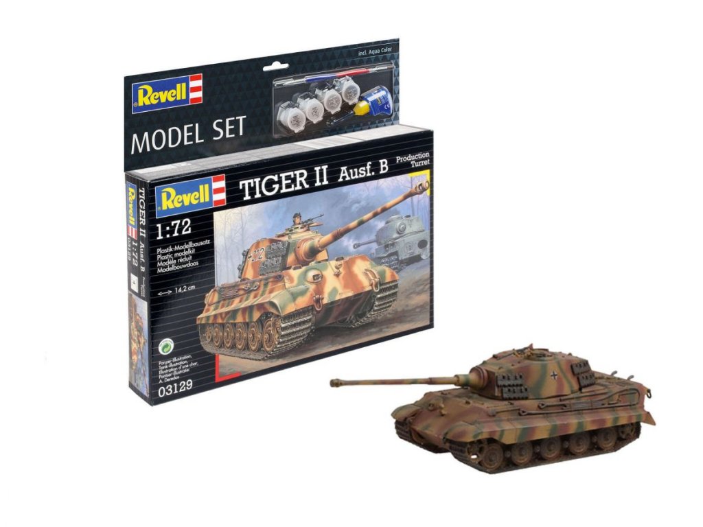 REVELL 1/72 Model Set - Tiger II Ausf. B
