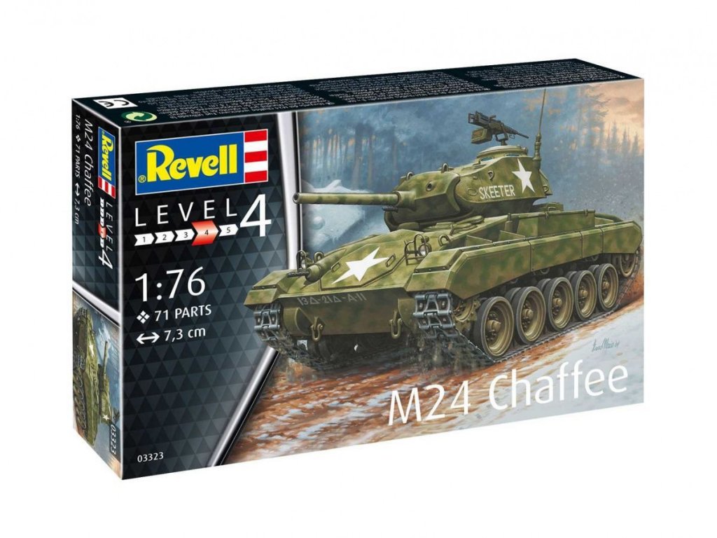 REVELL 1/76  M24 Chaffee