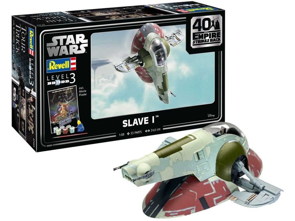 REVELL 1/88 STARWARS Slave I Gift Set - (The Empire Strikes Back 40th Anniversary)