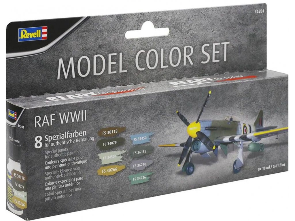 REVELL 36201 Model Color - RAF WWII (8 x 18 ml)