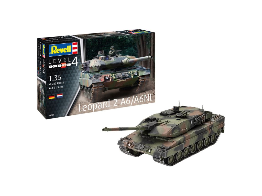 REVELL 63281 Model Set 1/35 Leopard 2 A6/A6NL