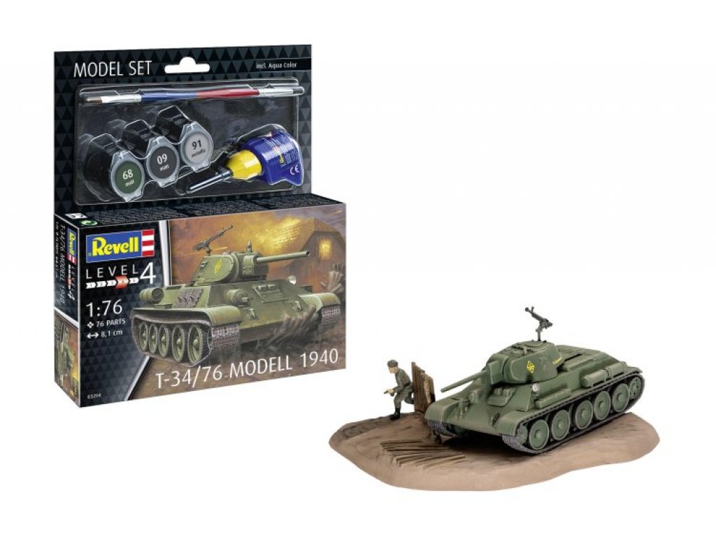 REVELL 63294 Model Set 1/76 T-34/76 Model 1940