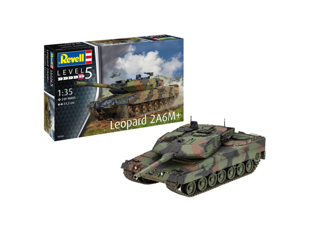 REVELL 63342 Model Set 1/35 Leopard 2 A6M+