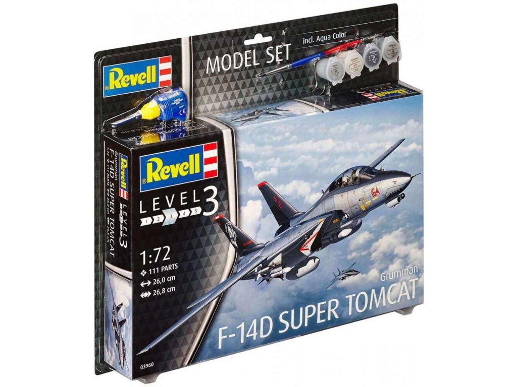 REVELL 63960 Model Set 1/72 F14D Super Tomcat