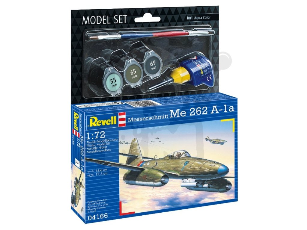 REVELL 64166 Model Set 1/72 Messerschmitt Me 262 A1a