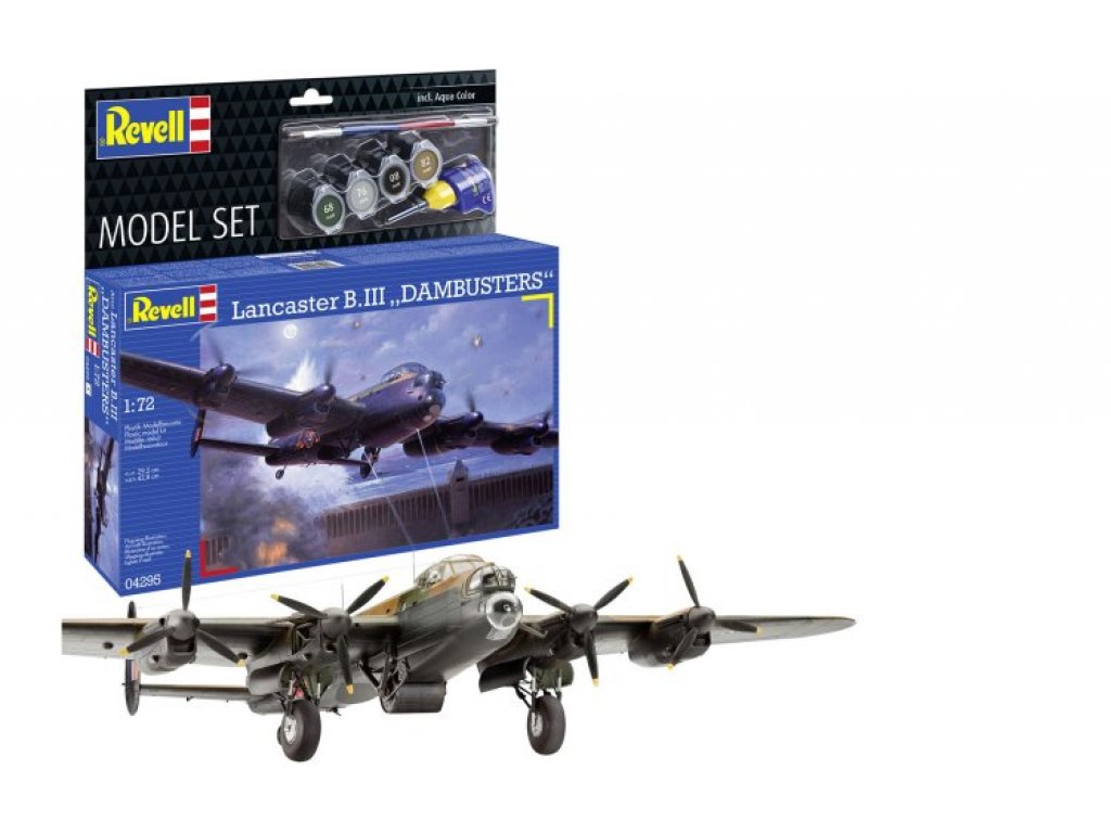 REVELL 64295 Model Set 1/72 Lancaster B.III Dambuster