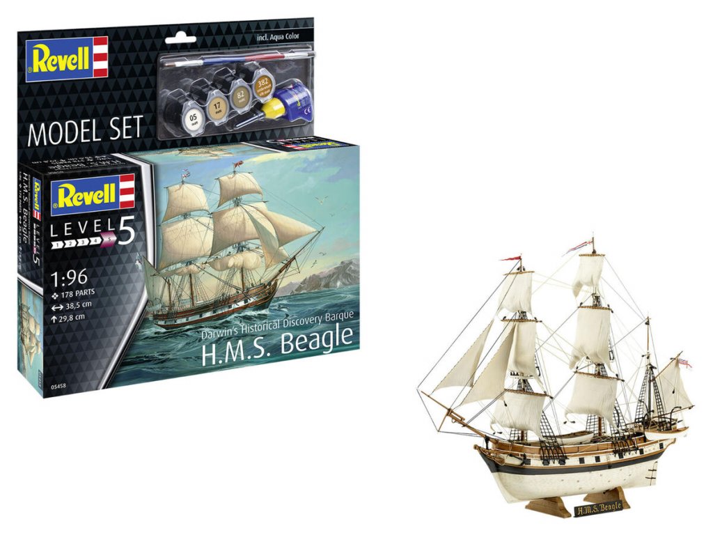 REVELL 65458 1/96 Model Set HMS Beagle