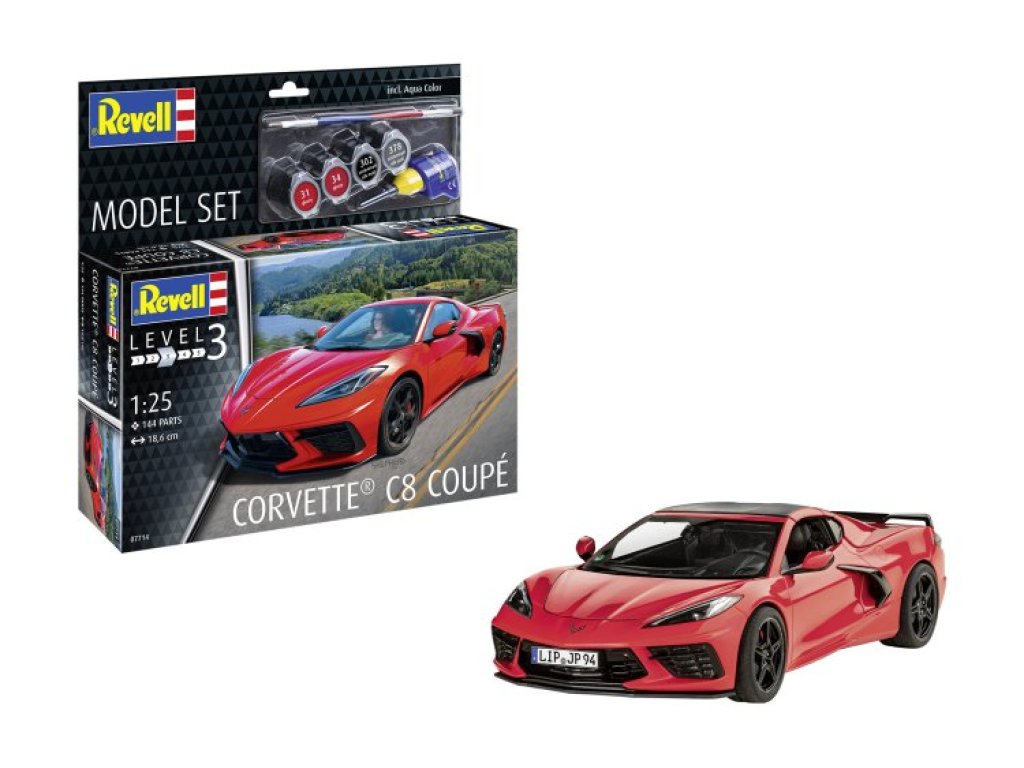 REVELL 67714 Model Set 1/25 Corvette C8 Coupe