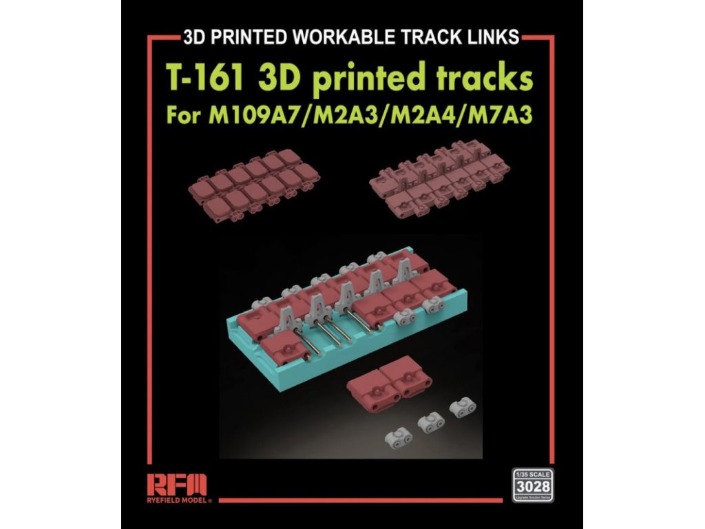 RFM 1/35 3028 T-161 Workable Tracks for M109A7/M2A3/M2A4/M7A3 (3D Printed)