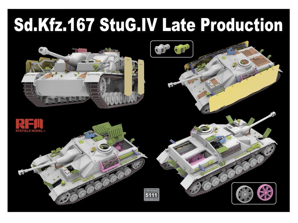 RFM 1/35 5111 Sd.Kfz.167 StuG.IV Late Production with Engine & Workable tracks