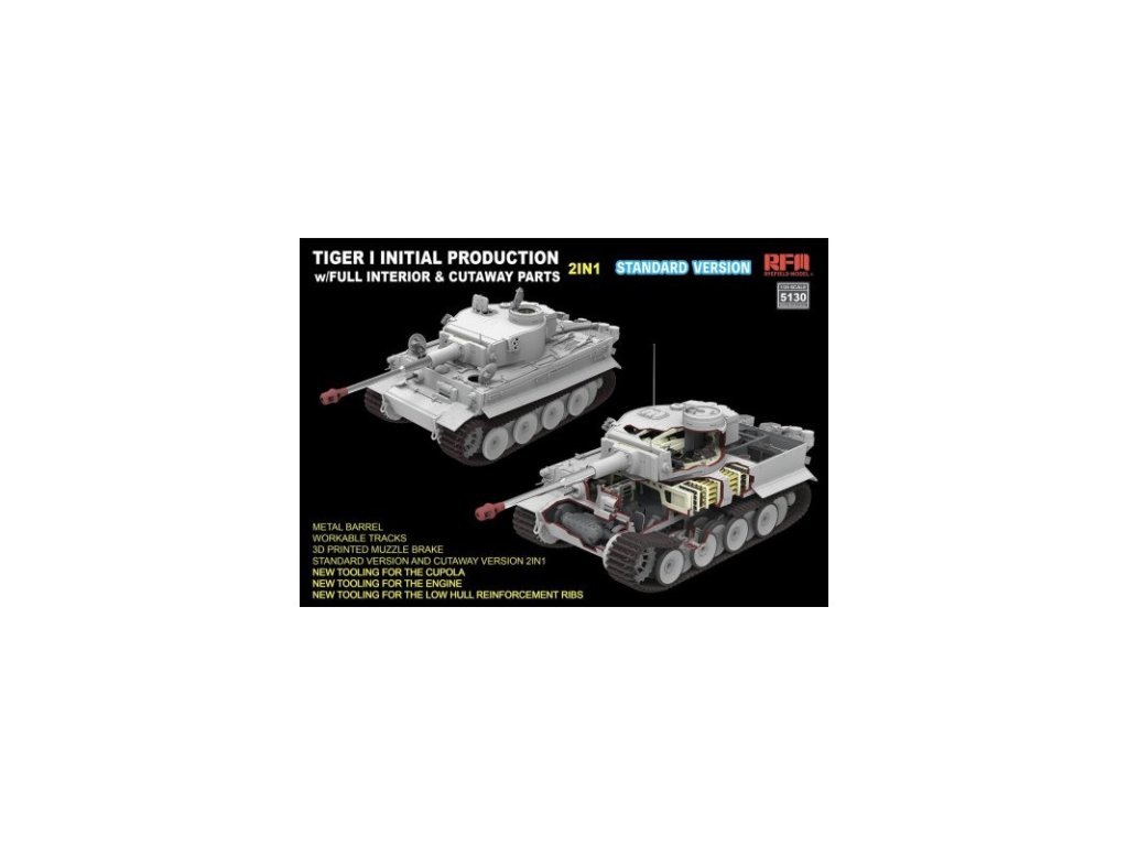 RFM 1/35 5130 Tiger I Initial Production Early 1943 w/ Full Interior Standard Version