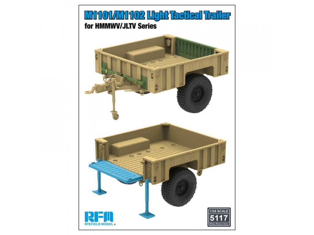 RFM 5117 1/35 M1101/M1102 Light Tactical Trailer for HMMWV/JLTV Series