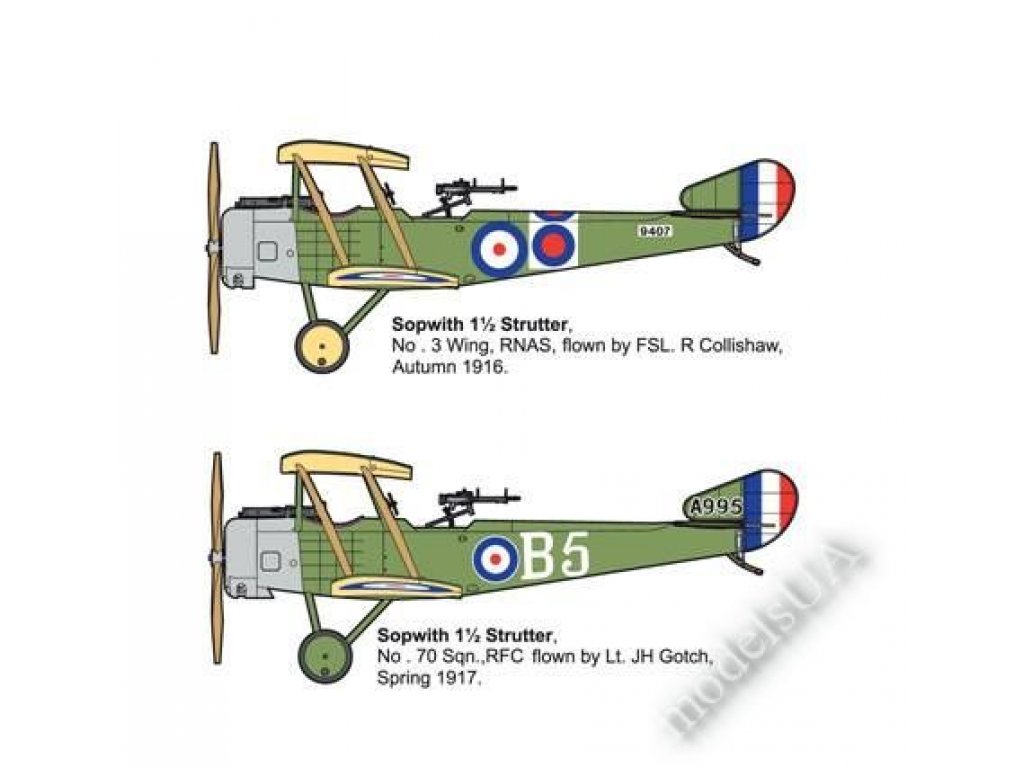 RODEN 1/32 Sopwith 1 1/2 Strutter Comic Fighter
