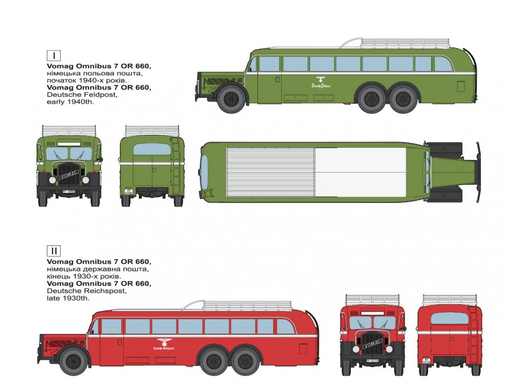 RODEN 1/35 Vomag 7 OR 660 Omnibus