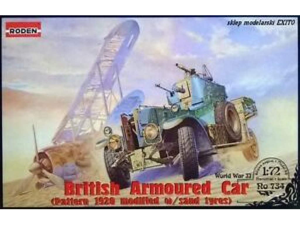 RODEN 1/72 British Armour Car Pattern 1920 Mk.III mod