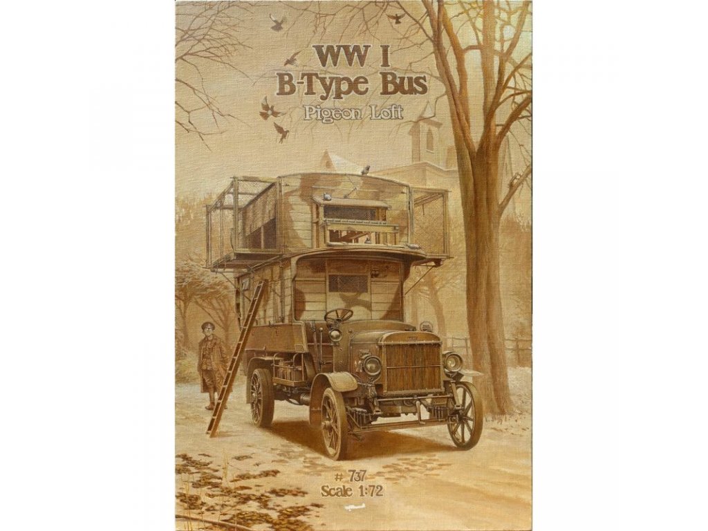 RODEN 1/72 Bus Type B WWI Pigeon Loft (2x camo)