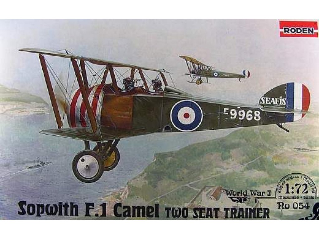 RODEN 1/72 Sopwith F.1 Camel two seat trainer