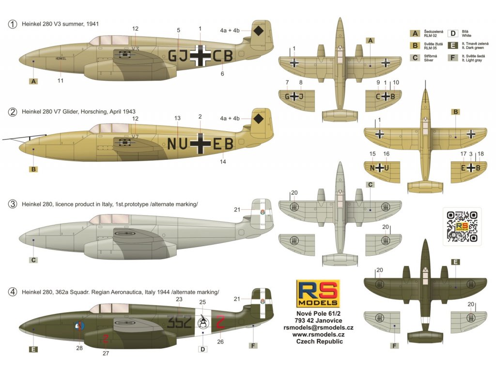 RS 92290 1/72 Heinkel He-280 V3