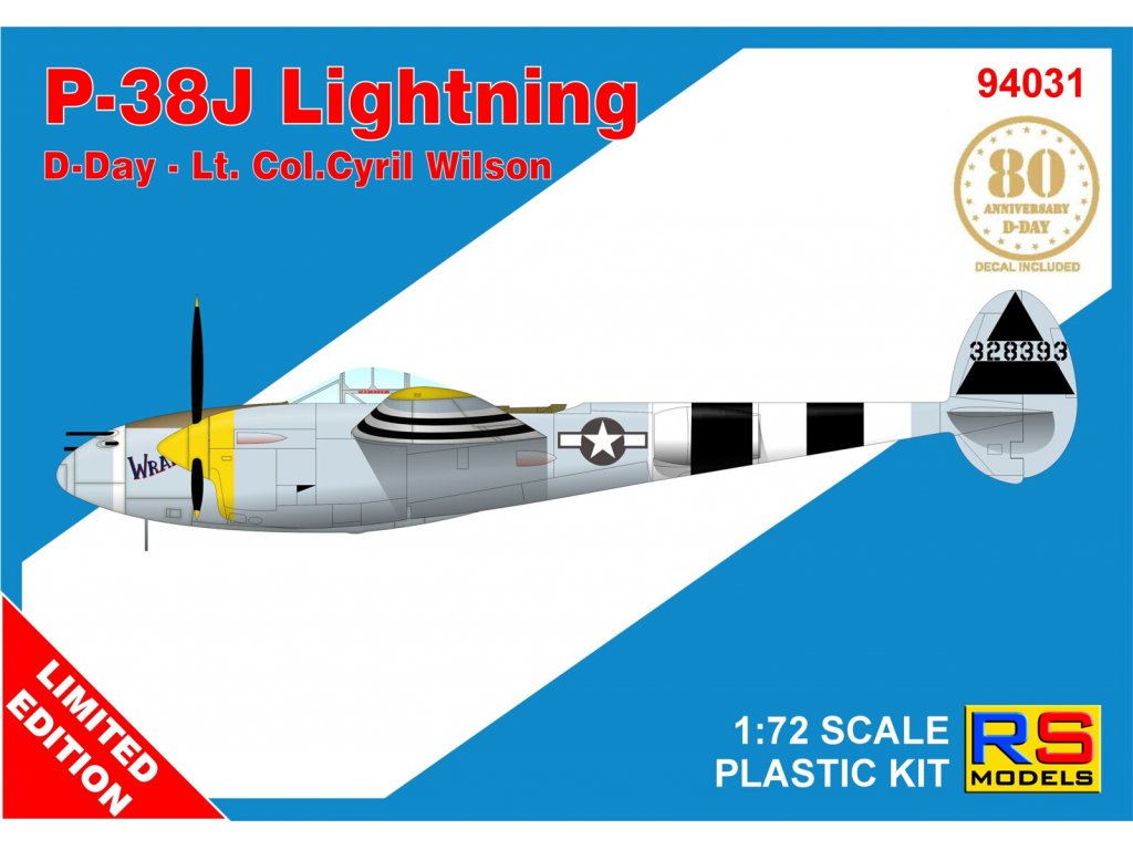 RS 94031 1/72 P-38J Lightning D-Day Limited Edition