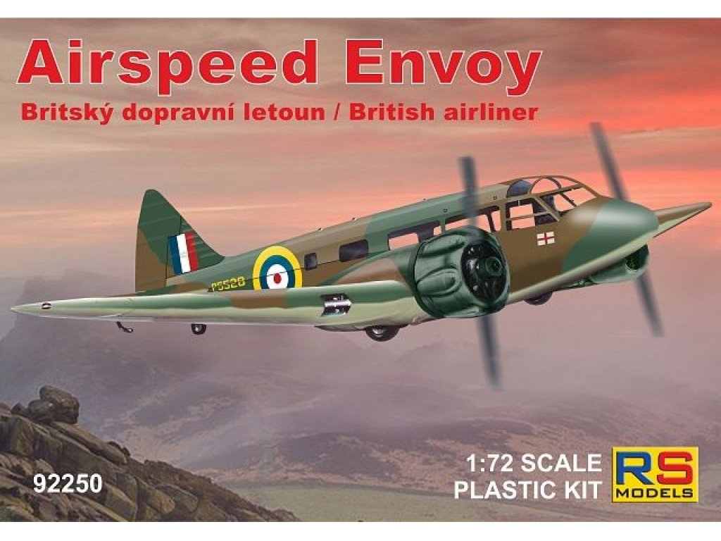 RS MODELS 1/72 Airspeed Envoy British airliner