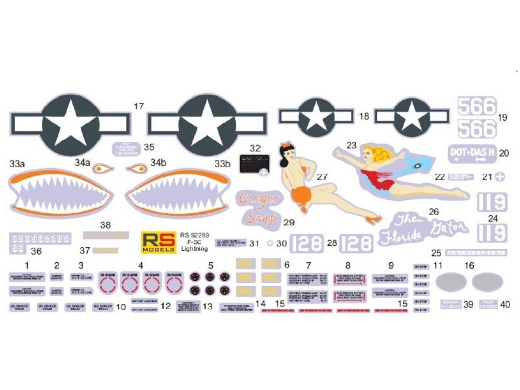 RS MODELS 1/72 Lightninig F-5C