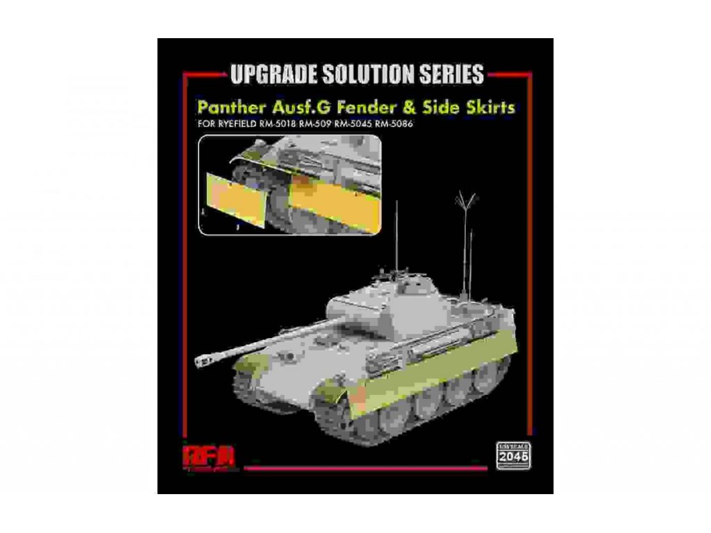RYE FIELD 1/35 Panther Ausf.G Fender & Side Skirts for 5018,5019,5045