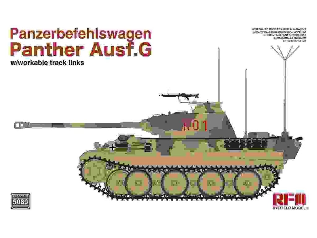 RYE FIELD 1/35 Panther Ausf.G Panzerbefehlswagen