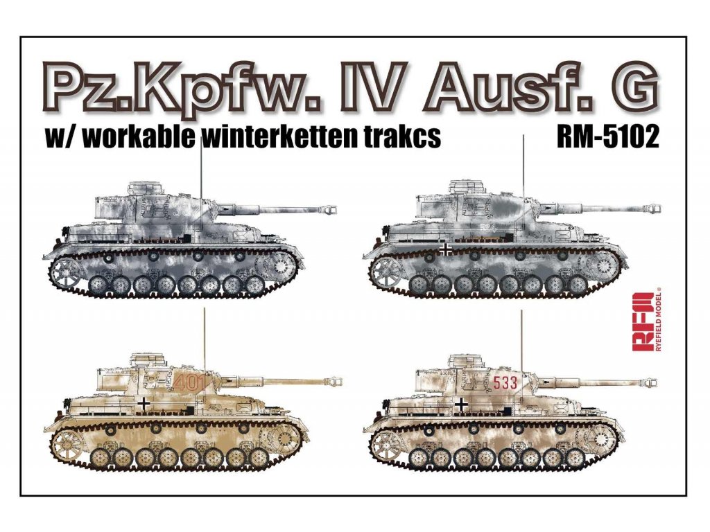 RYE FIELD 1/35 Pz.Kpfw. IV Ausf. G w/Workable Winterketten Tracks