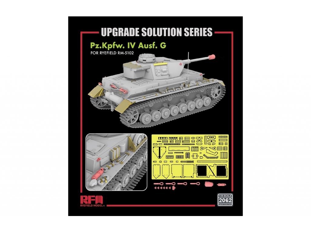 RYE FIELD 1/35 Upgrade Set for 5102 Pz.Kpfw. IV Ausf. G