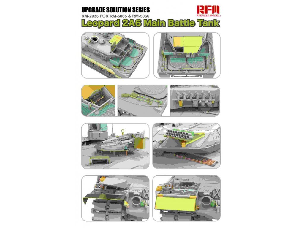 RYE FIELD 1/35 Upgrade Solution Series for 5065 & 5066 Leopard 2A6