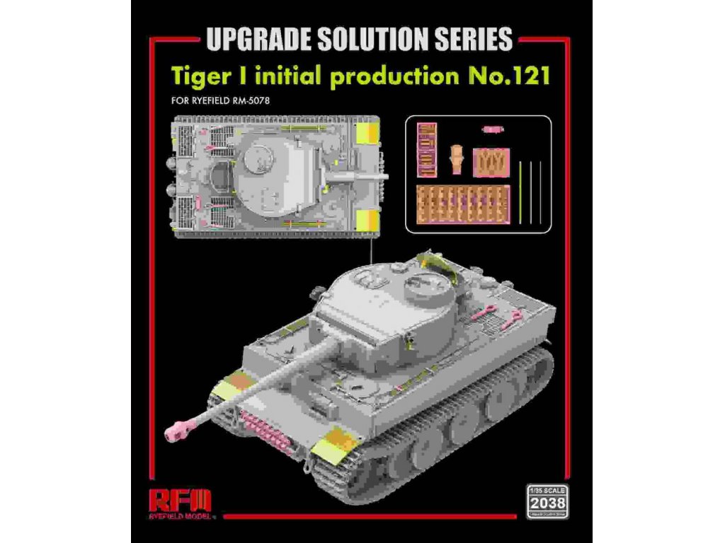 RYE FIELD 1/35 Upgrade Solution Series for 5078 Sd.Kfz.181 Tiger I Initial production