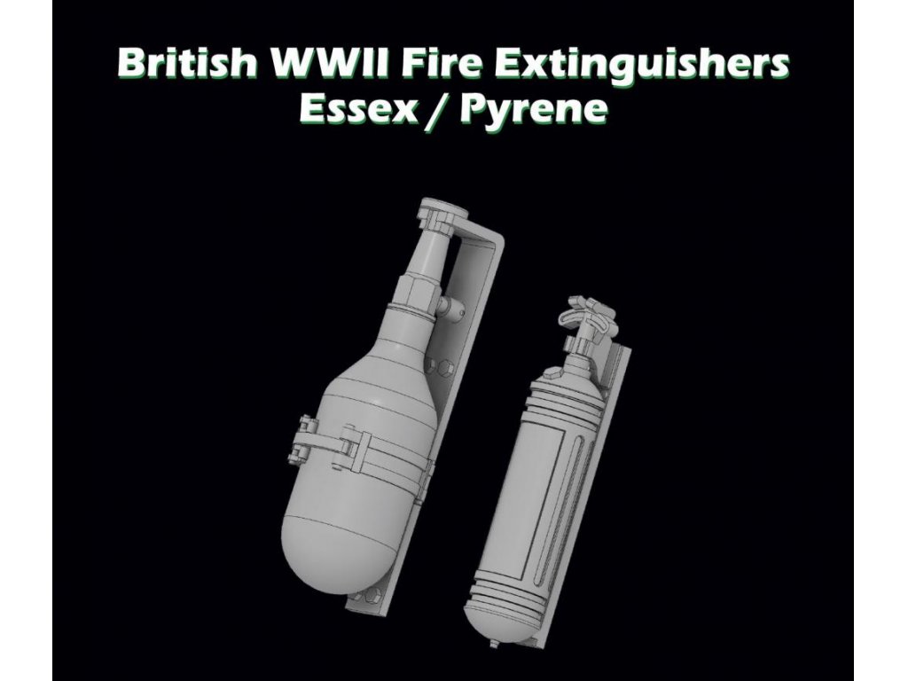 SBS MODELS 1/35 British WWII fire extinguishers Essex/Pyrene