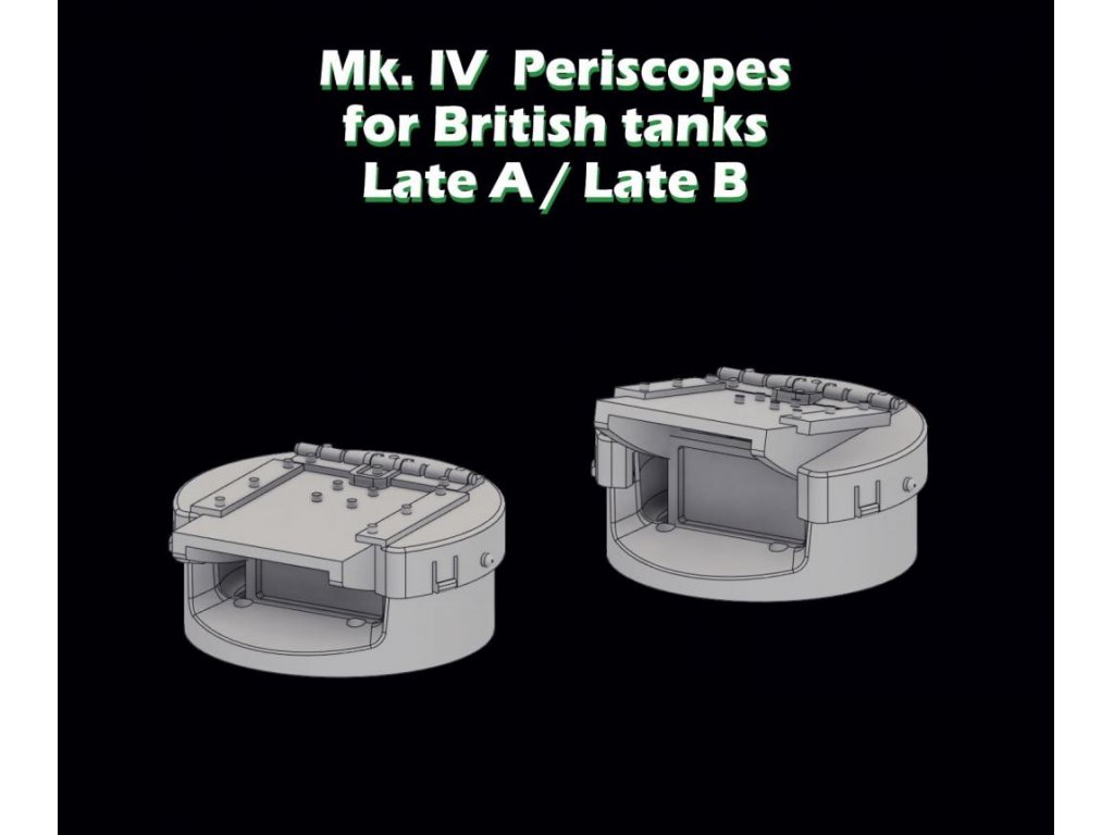 SBS MODELS 1/35 Mk.IV Periscopes for British tanks Late A/B
