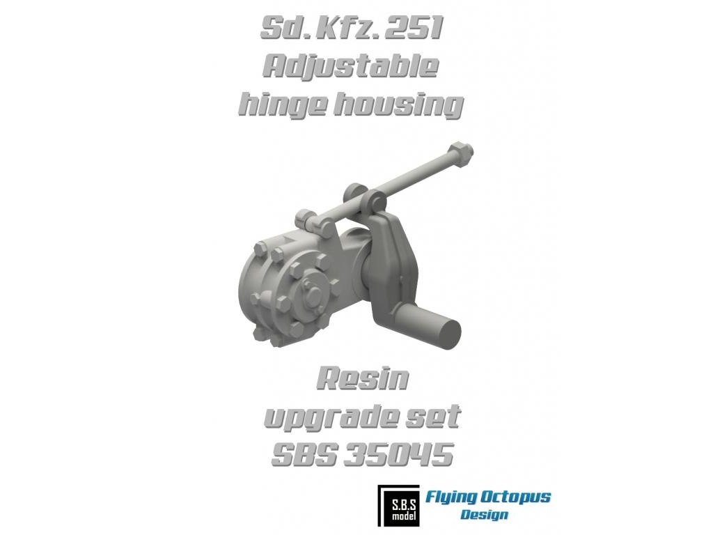 SBS MODELS 1/35 Sd.Kfz.251 Adjustable Hinge Housing (2 pcs.)