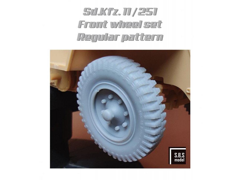 SBS MODELS 1/35 Sd.Kfz. 251 Front wheels - regular pattern