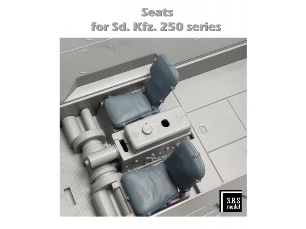 SBS MODELS 1/35 Seats for Sd.Kfz.250 series (2 pcs.)