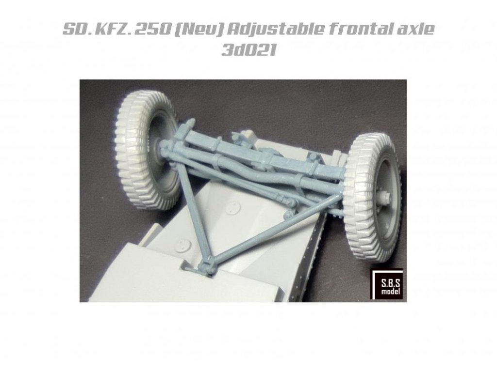 SBS MODELS 1/72 Adjustable frontal axle for Sd.Kfz.250 (Neu)