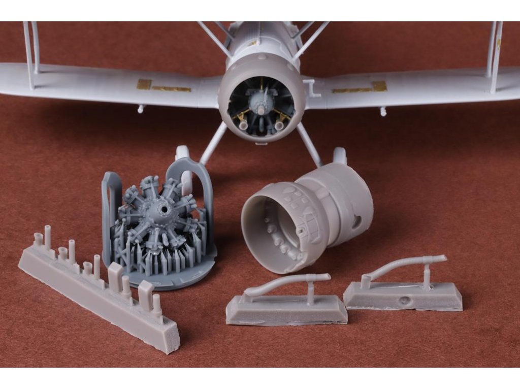 SBS MODELS 1/72 Gloster Gladiator - Engine&cowling set for AIR