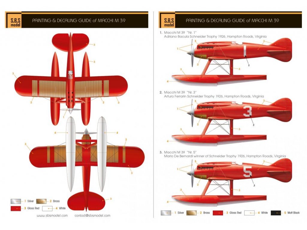 SBS MODELS 1/72 Macchi M.39 'Schneider Trophy 1926' (resin)