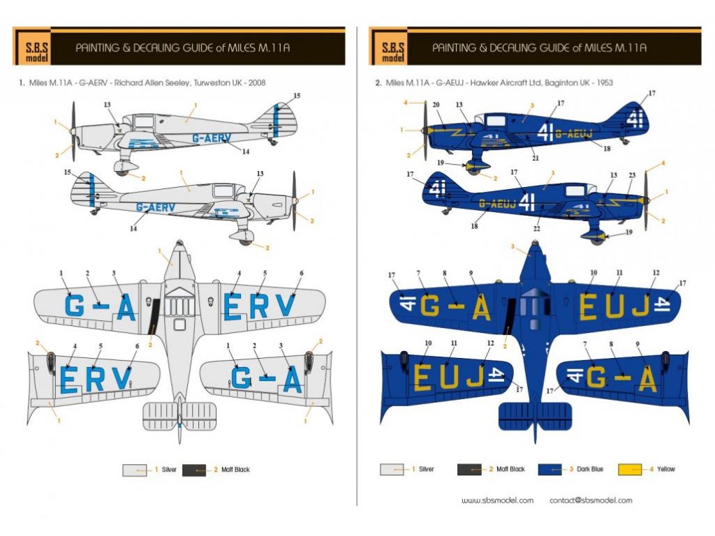 SBS MODELS 1/72 Miles M.11A Whitney Straight Civilian (resin)