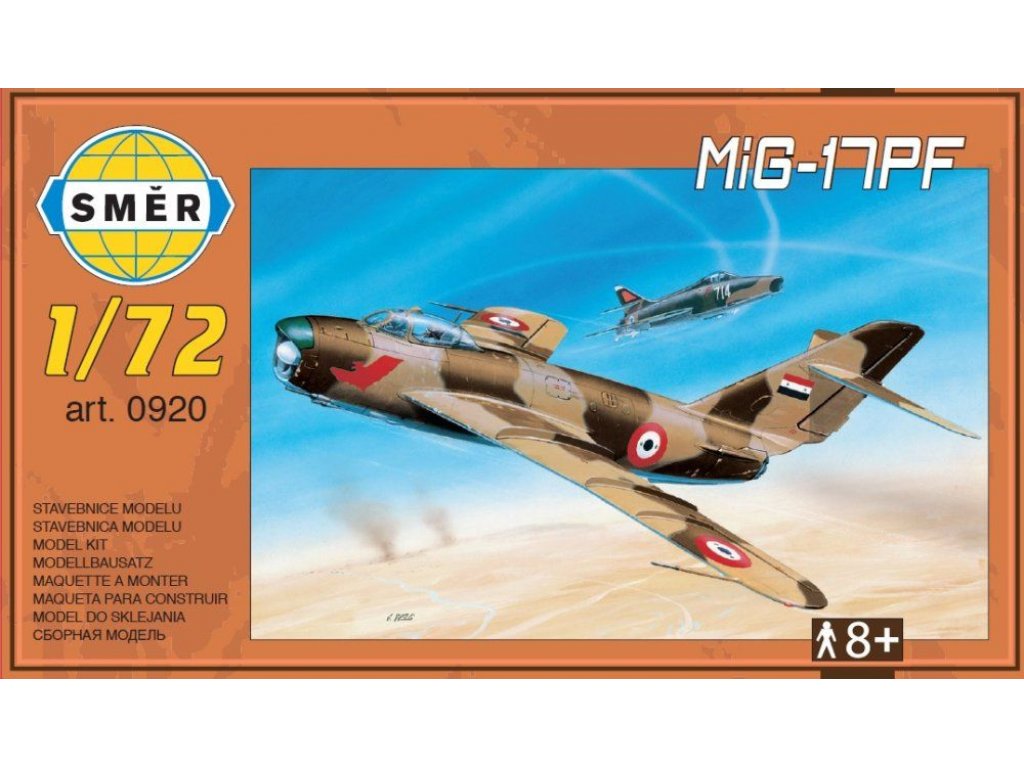 SMĚR 1/72 MiG-17PF (CSSR,USSR,Egypt,Germany)