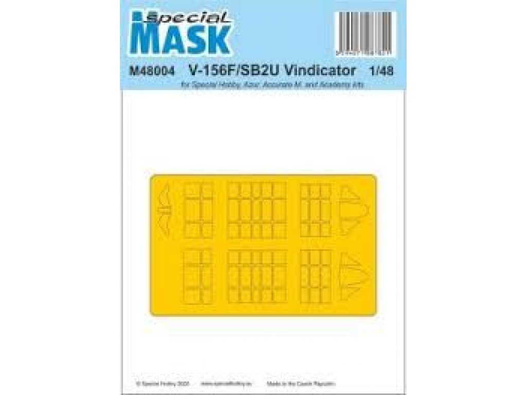 SPECIAL HOBBY 1/48 Mask for V-156F/SB2U Vindicator for SH