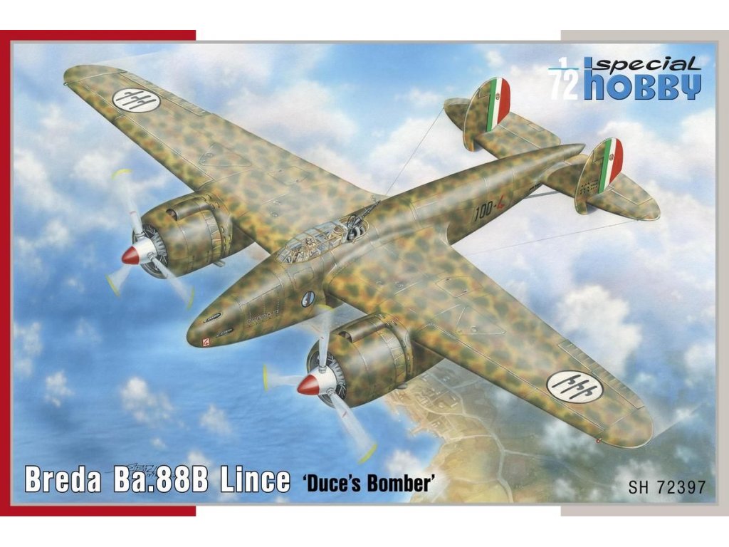 SPECIAL HOBBY 1/72 Breda Ba.88B Lince Duces Bomber (re-issue)