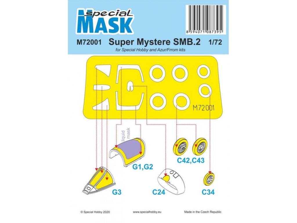 SPECIAL HOBBY 1/72 Mask for SMB-2 Super Myster