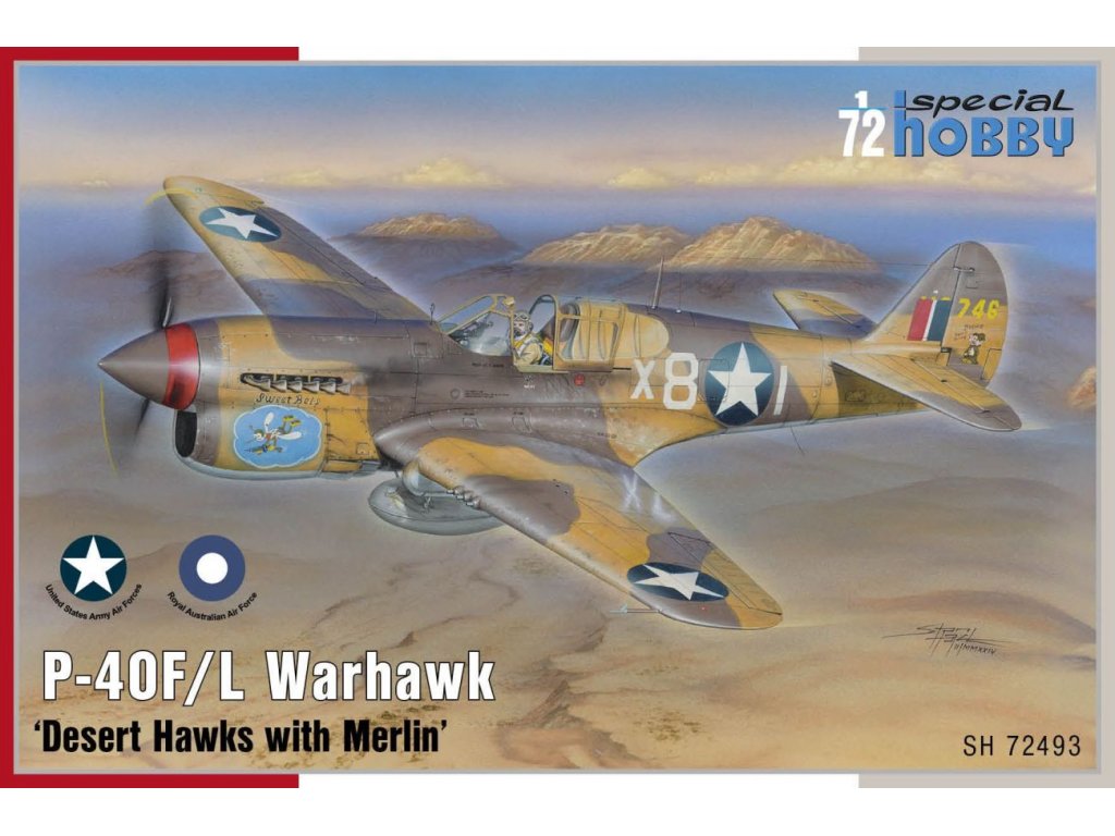 SPECIAL HOBBY 1/72 P-40F/L Warhawk Desert Hawks w/ Merlin