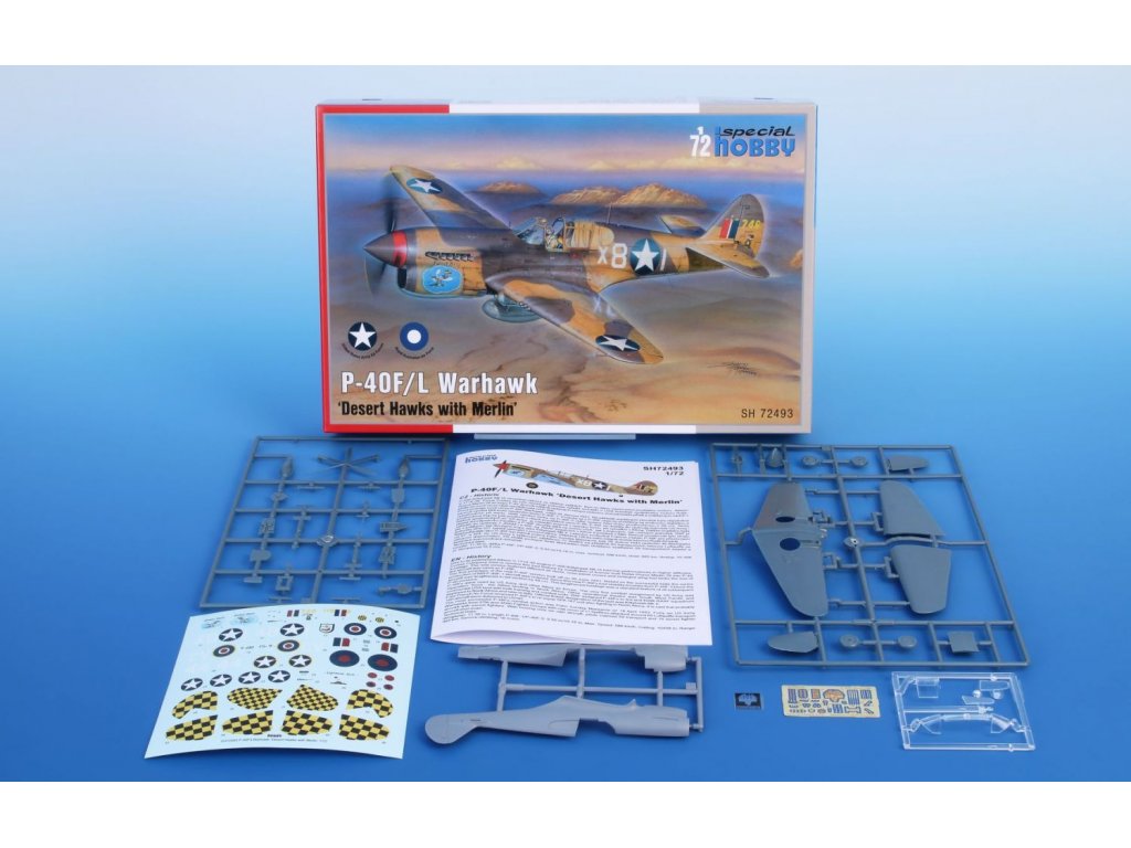 SPECIAL HOBBY 1/72 P-40F/L Warhawk Desert Hawks w/ Merlin