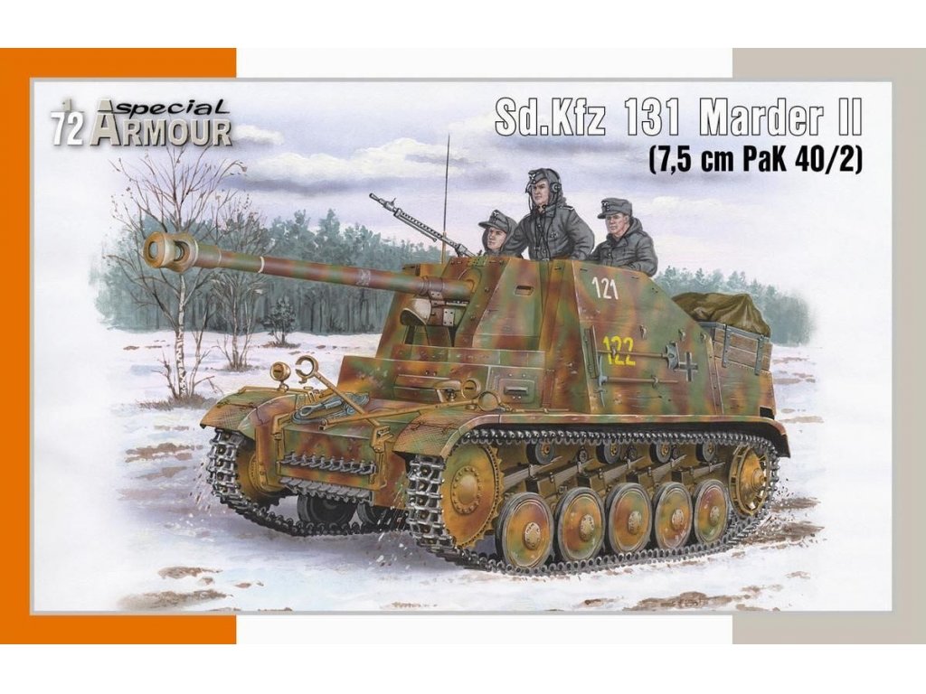 SPECIAL HOBBY 1/72 Sd.Kfz 131 Marder II (7,5cm PaK 40/2)