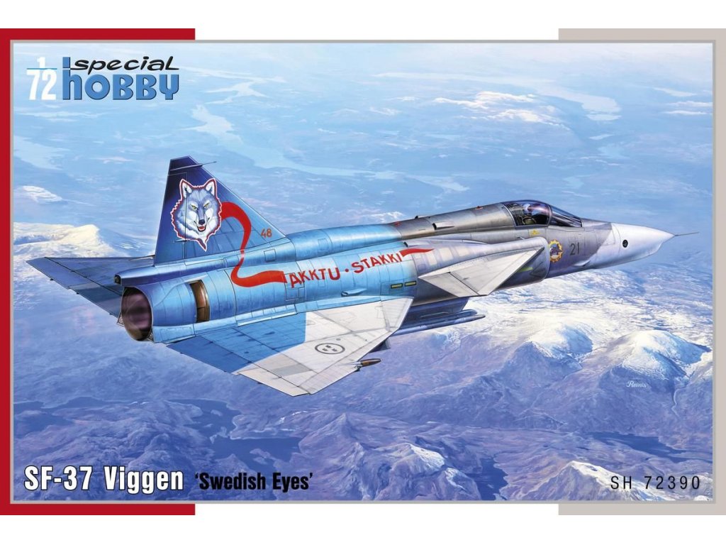 SPECIAL HOBBY 1/72 SF-37 Viggen Swedish Eyes (3x camo)