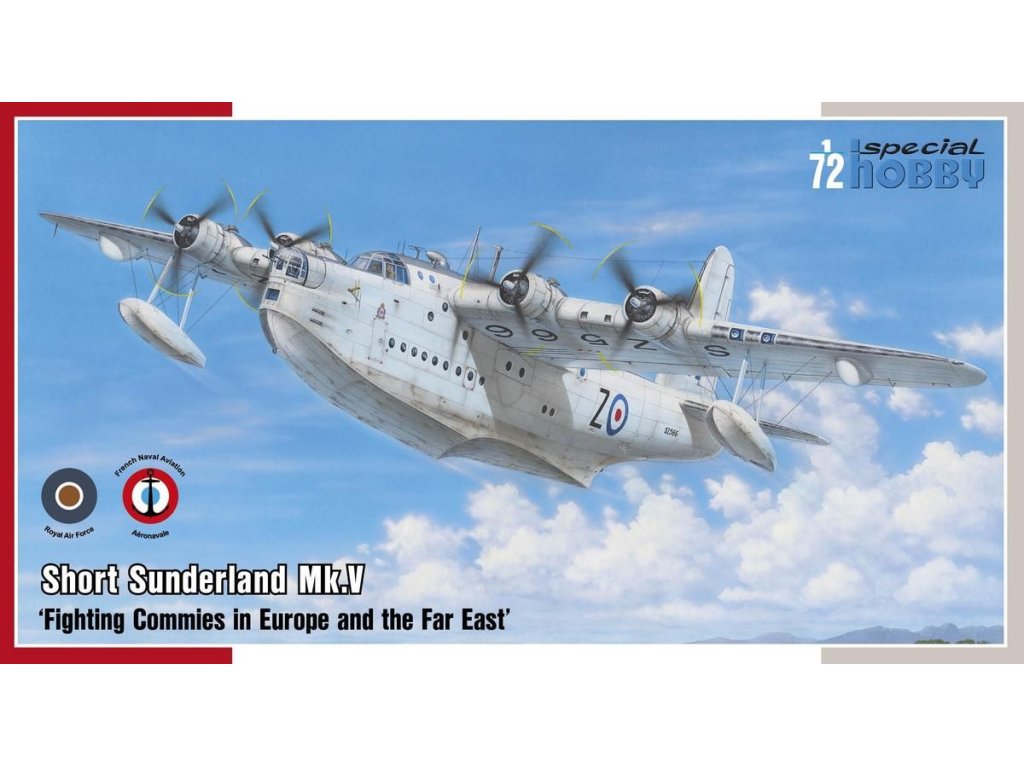 1/72 Short Sunderland Mk.V (3x RAF, 1x France)