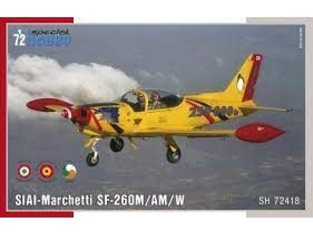 SPECIAL HOBBY 1/72 SIAI-Marchetti SF-260M/AM/W (3x camo)